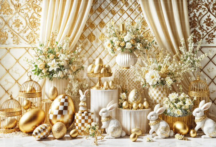 Fundo Fotográfico em Tecido Páscoa / Backdrop 6786