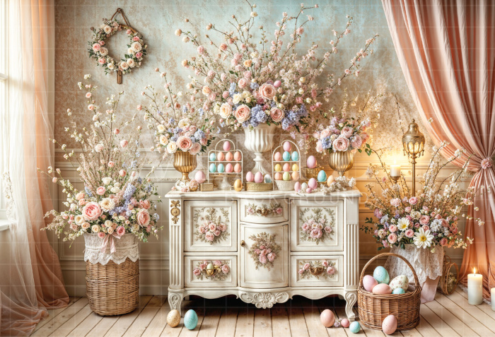 Fundo Fotográfico em Tecido Páscoa / Backdrop 6787