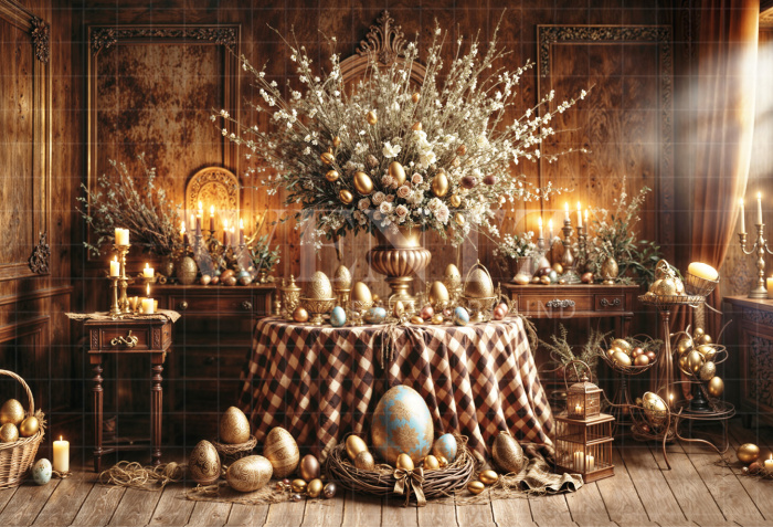 Fundo Fotográfico em Tecido Páscoa / Backdrop 6792