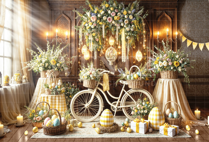 Fundo Fotográfico em Tecido Páscoa / Backdrop 6794