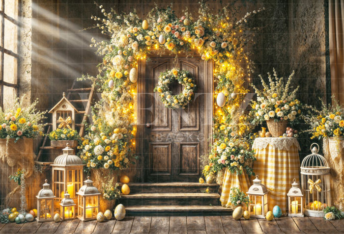 Fundo Fotográfico em Tecido Páscoa / Backdrop 6809