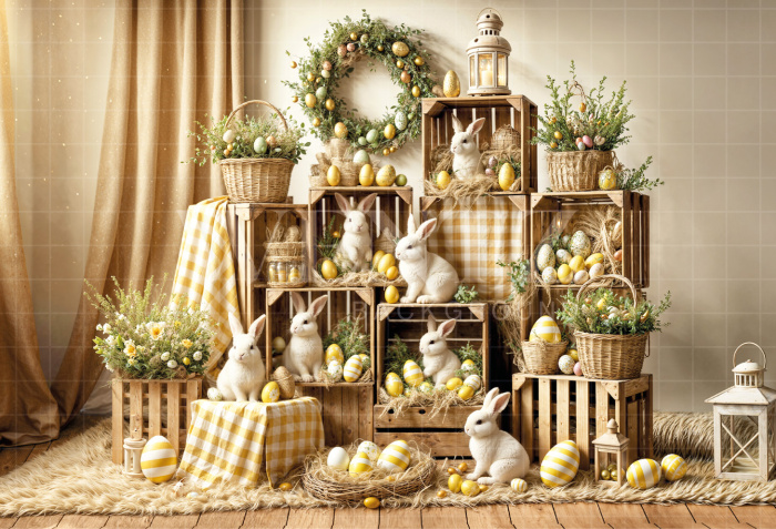 Fundo Fotográfico em Tecido Páscoa / Backdrop 6823