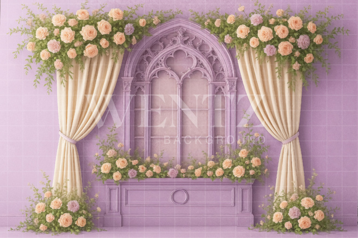 Fundo Fotográfico em Tecido Cenário de Primavera / Backdrop 7847