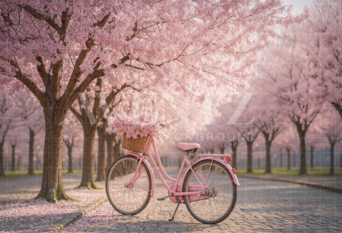 Fundo Fotográfico em Tecido Cenário de Primavera / Backdrop 7899