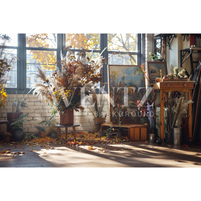 Fundo Fotográfico em Tecido Sala de Outono / Backdrop 5928