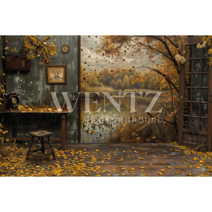 Fundo Fotográfico em Tecido Sala de Outono / Backdrop 5942