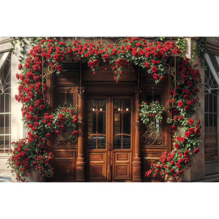 Fundo Fotográfico em Tecido Dia dos Namorados Fachada Florida / Backdrop 6033