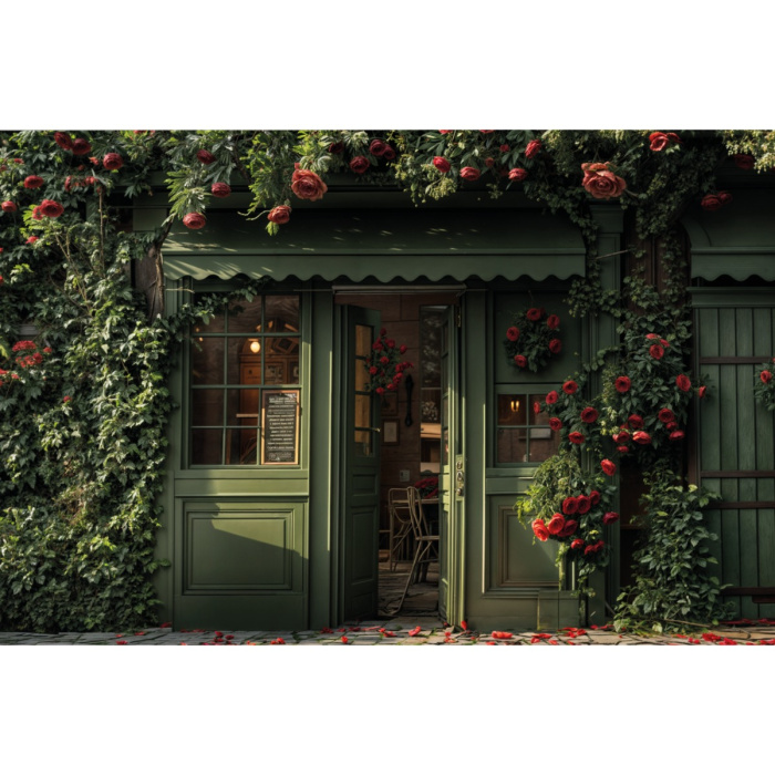 Fundo Fotográfico em Tecido Dia dos Namorados Fachada Florida / Backdrop 6034