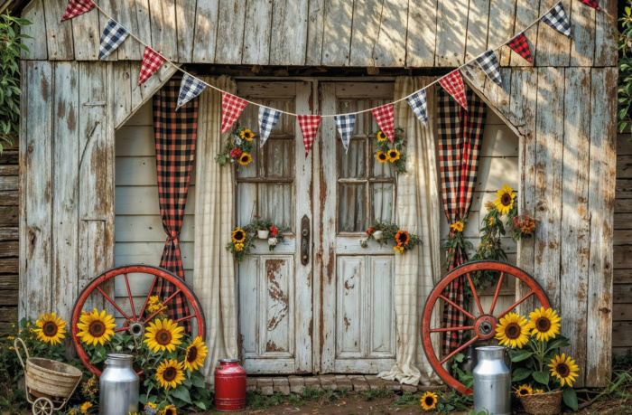 Fundo Fotográfico em Tecido Cenário Festa Junina / Backdrop 6039