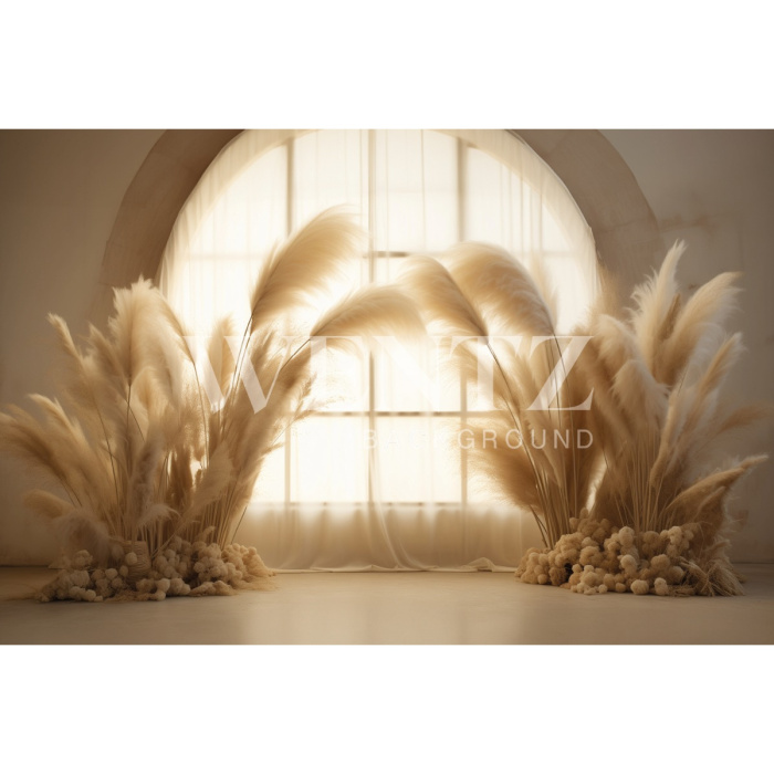 Fundo Fotográfico em Tecido Dia das Mães Arco Boho / Backdrop 5743