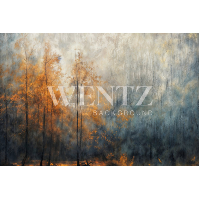 Fundo Fotográfico em Tecido Outono Bosque / Backdrop 5915