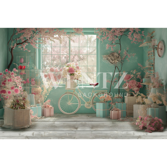 Fundo Fotográfico em Tecido Páscoa / Backdrop 5538