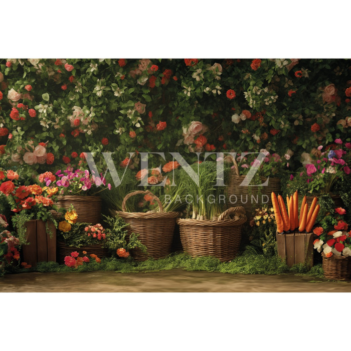 Fundo Fotográfico em Tecido Páscoa / Backdrop 5555