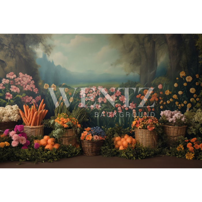 Fundo Fotográfico em Tecido Páscoa / Backdrop 5556