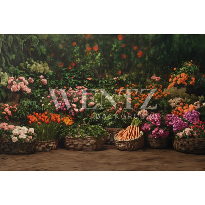 Fundo Fotográfico em Tecido Páscoa / Backdrop 5561