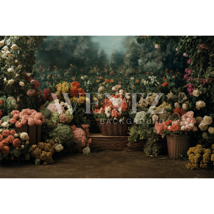 Fundo Fotográfico em Tecido Páscoa / Backdrop 5563