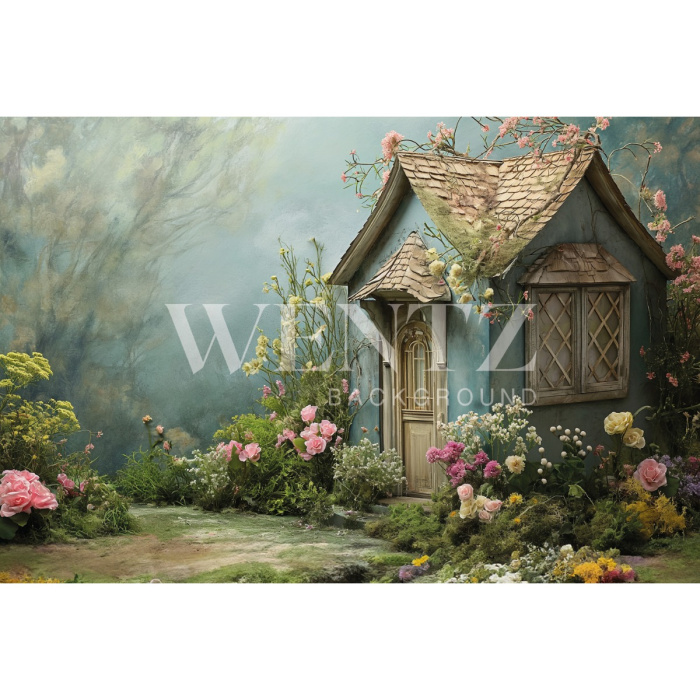 Fundo Fotográfico em Tecido Casa de Páscoa / Backdrop 5590