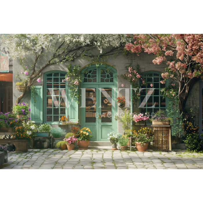 Fundo Fotográfico em Tecido Loja de Páscoa / Backdrop 5606