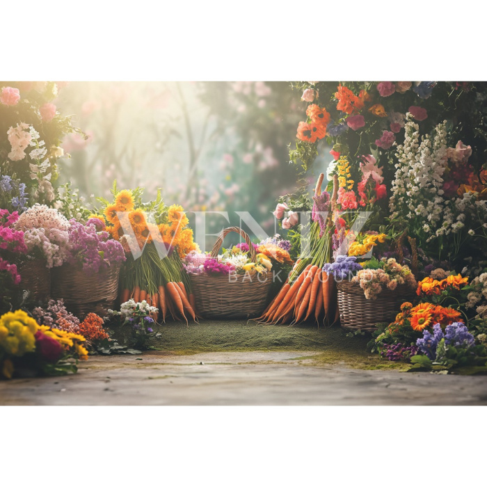 Fundo Fotográfico em Tecido Páscoa / Backdrop 5608