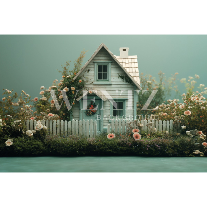 Fundo Fotográfico em Tecido Casa de Páscoa / Backdrop 5601