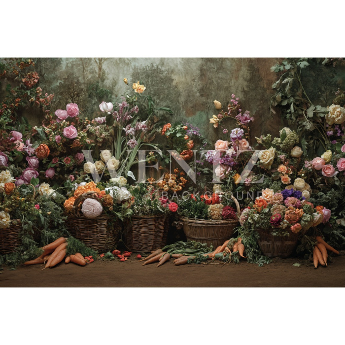 Fundo Fotográfico em Tecido Páscoa / Backdrop 5593