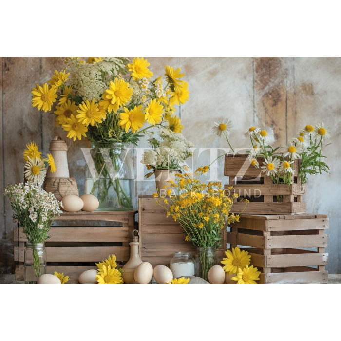 Fundo Fotográfico em Tecido Páscoa / Backdrop 5621