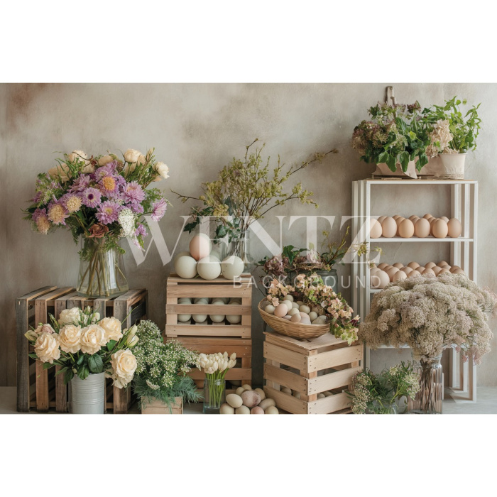 Fundo Fotográfico em Tecido Páscoa / Backdrop 5645