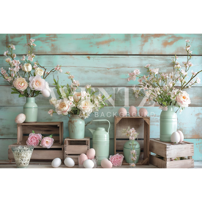 Fundo Fotográfico em Tecido Páscoa / Backdrop 5646