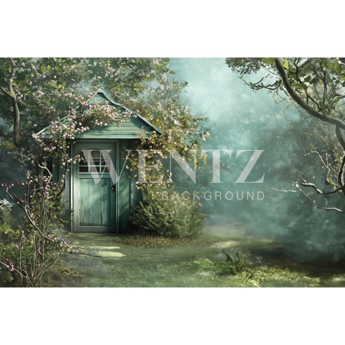 Fundo Fotográfico em Tecido Casa de Páscoa / Backdrop 5651