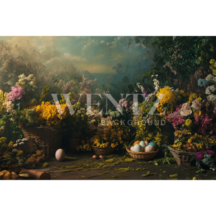 Fundo Fotográfico em Tecido Páscoa / Backdrop 5635