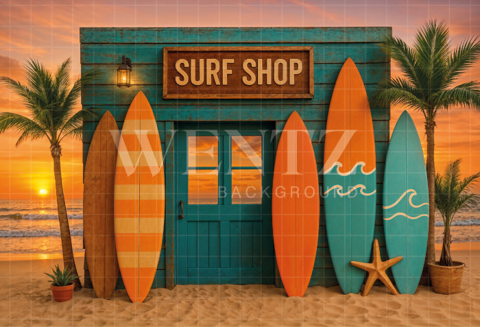 Fundo Fotográfico em Tecido Surf Verão / Backdrop 7912