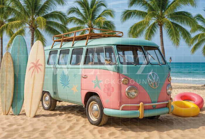 Fundo Fotográfico em Tecido Verão / Backdrop 7913