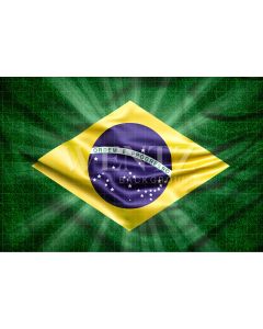 Fundo Fotográfico em Tecido Copa do Mundo de Futebol Bandeira do Brasil / Backdrop 2543