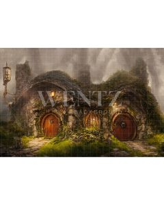 Fundo Fotográfico em Tecido Casa Hobbit / Backdrop 2557
