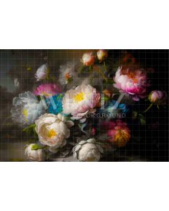 Fundo Fotográfico em Tecido Floral Fine Art / Backdrop 2907