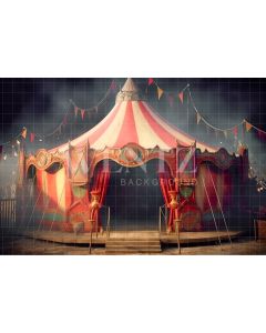 Fundo Fotográfico em Tecido Tenda do Circo / Backdrop 3046