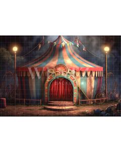 Fundo Fotográfico em Tecido Tenda do Circo / Backdrop 3054