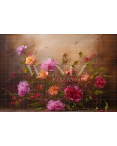 Fundo Fotográfico em Tecido Floral Fine Art / Backdrop 3144