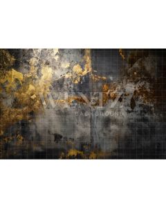 Fundo Fotográfico em Tecido Textura Cinza e Dourado / Backdrop 3389