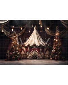 Fundo Fotográfico em Tecido Circo de Natal / Backdrop 4074