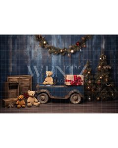 Fundo Fotográfico em Tecido Brinquedos de Natal / Backdrop 4724
