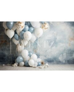 Fundo Fotográfico em Tecido Cenário com Balões / Backdrop 4857