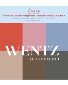 Kit Mini Fundos Fotográficos Lisos Wentz | WTZ207