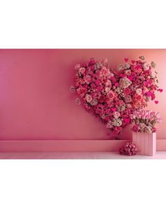 Fundo Fotográfico em Tecido Dia dos Namorados com Flores 2024 / Backdrop 5992