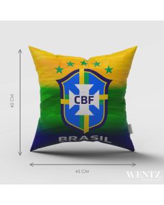 Capa de Almofada Copa do Mundo de Futebol Brasil - 45 x 45 / WA43