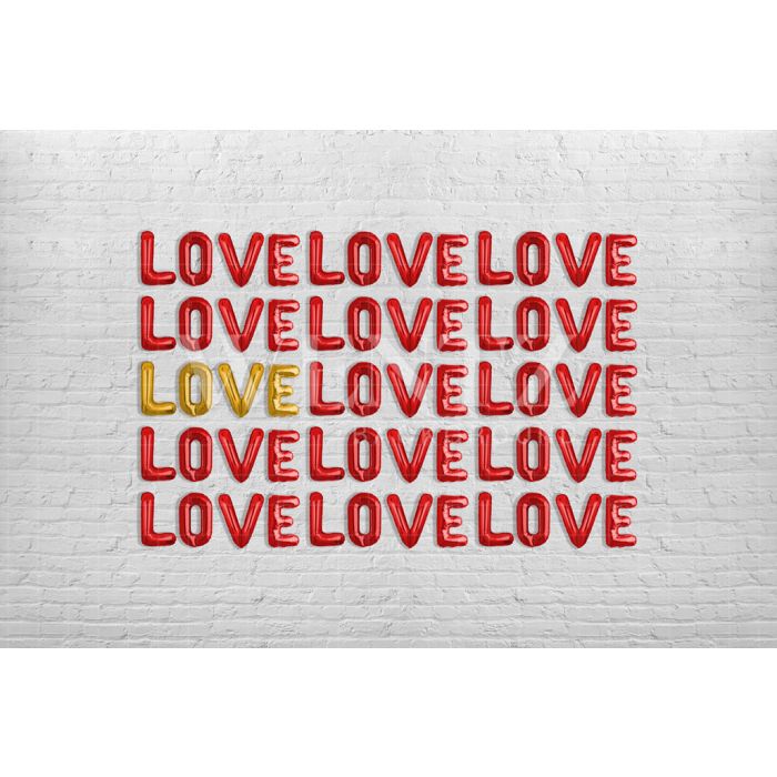Fundo Fotográfico em Tecido Mural Dia dos Namorados Love / Backdrop 2855