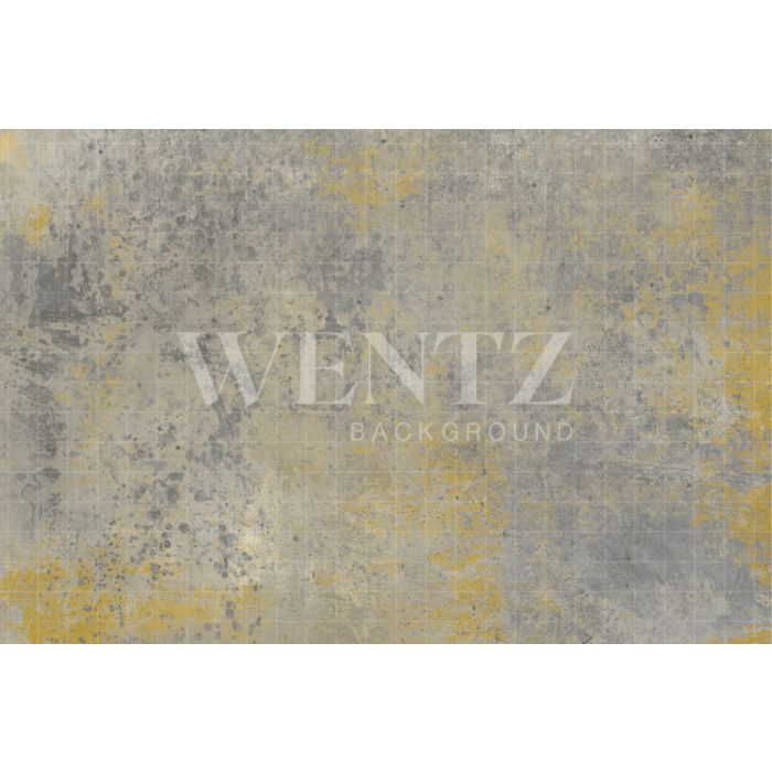 Fundo Fotográfico em Tecido Textura Cinza com Amarelo / Backdrop 2875