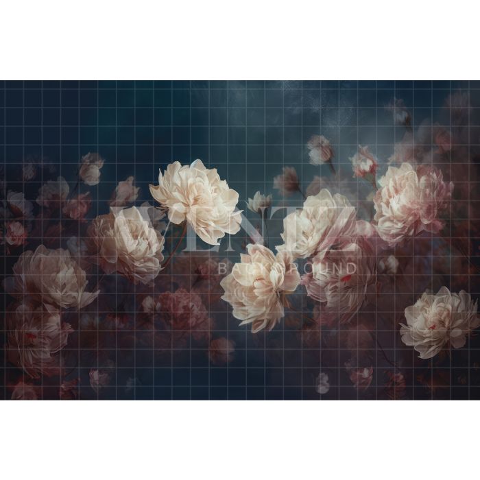 Fundo Fotográfico em Tecido Floral Fine Art / Backdrop 3127
