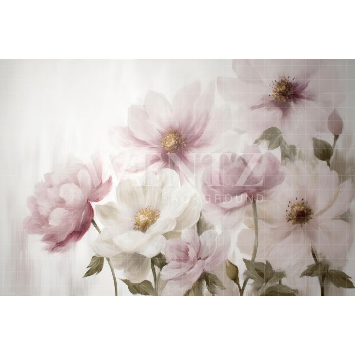 Fundo Fotográfico em Tecido Floral Fine Art / Backdrop 3138