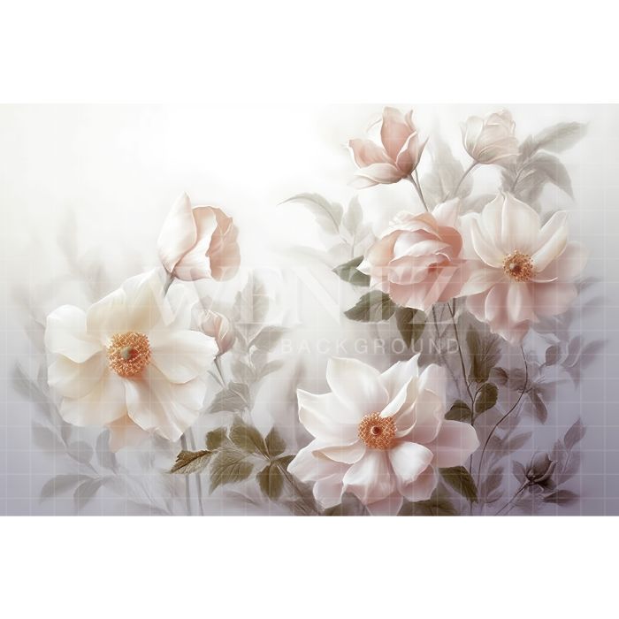 Fundo Fotográfico em Tecido Floral Fine Art / Backdrop 3139
